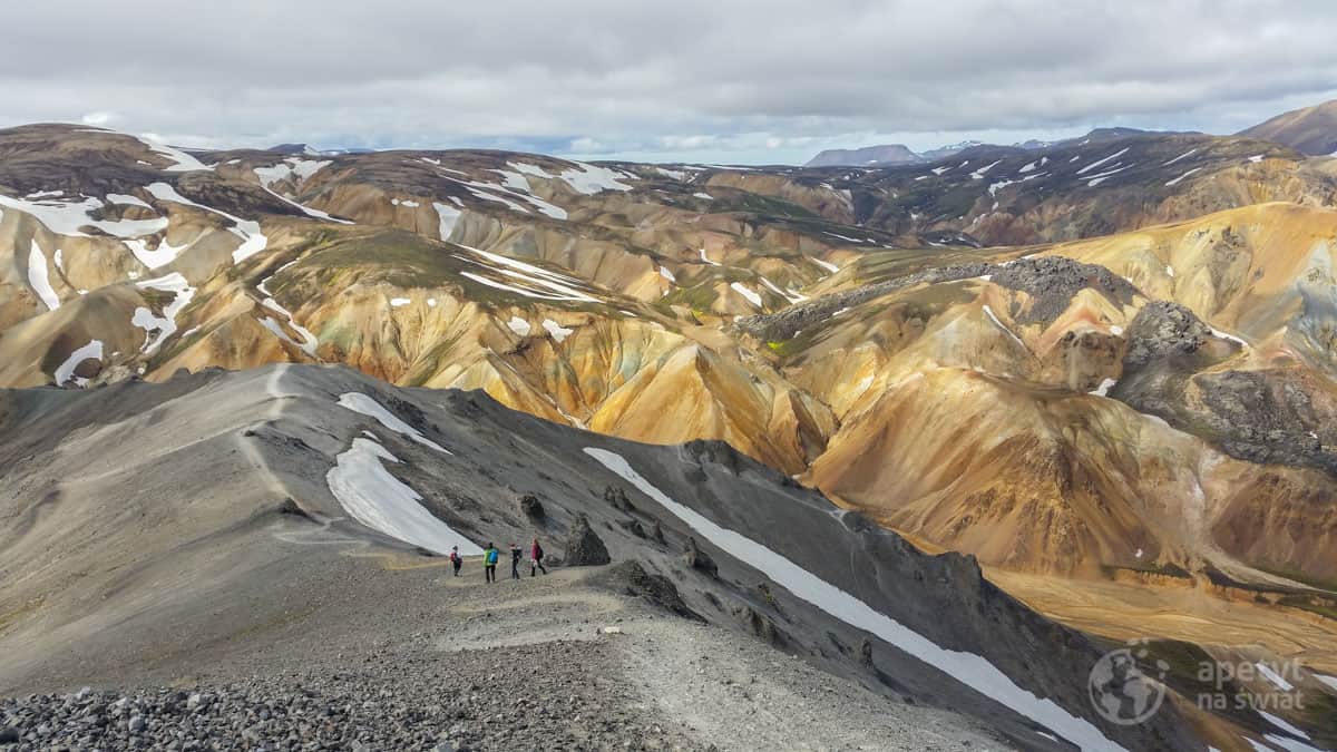 Islandia - Góry Kolorowe - Landmannalaugar