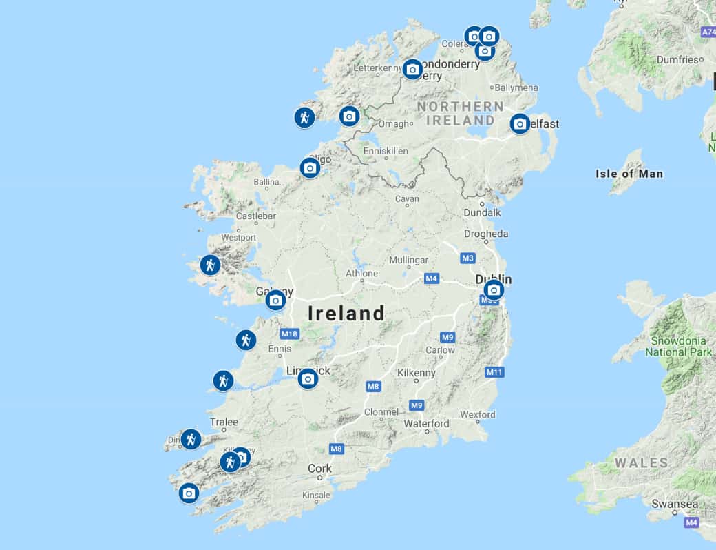 Apetyt na Irlandię - mapa