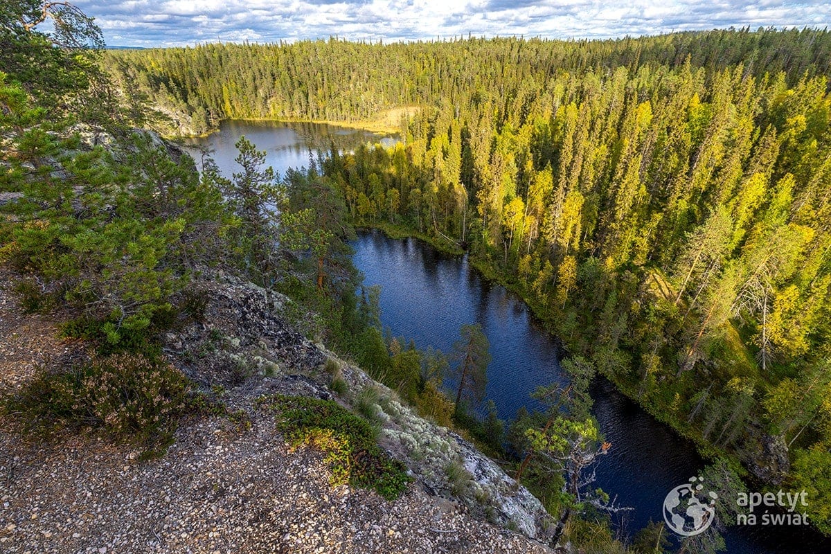 Oulanka, Karhunkierros, punkt widokowy Ristikallio