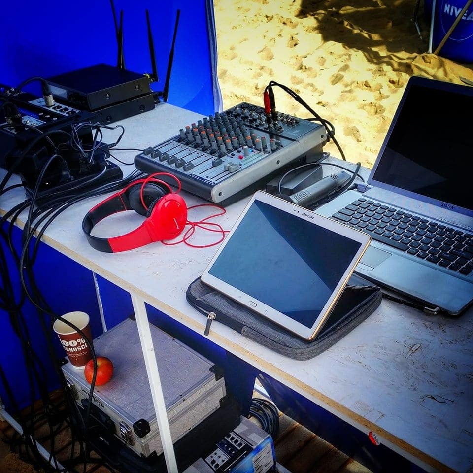 Radio Apetyt, studio na plaży