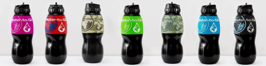 Butelki filtrujące Water To Go - dostępne kolory, kolorystyka