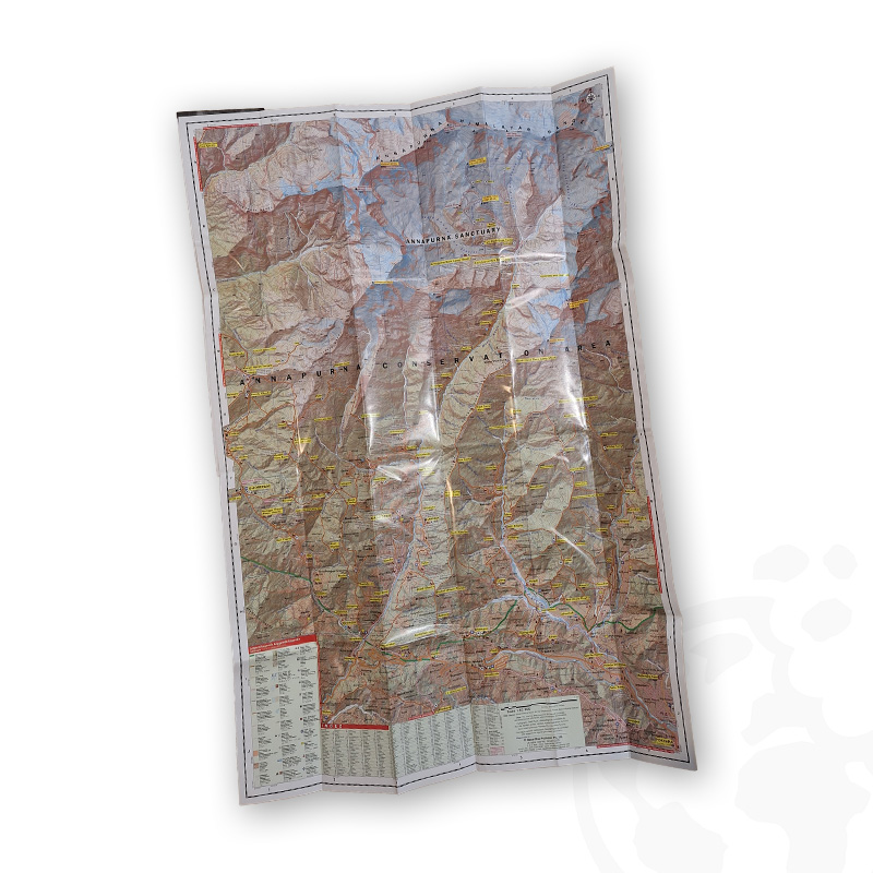 Mapa Pocket Map Annapurna Base Camp (ABC) - rozłożona