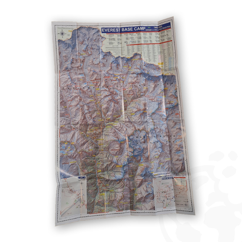 Mapa Pocket Map Everest Base Camp (EBC) - rozłożona