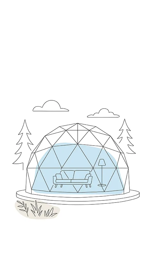 Salinko Glamping - luksusowe namioty sferyczne